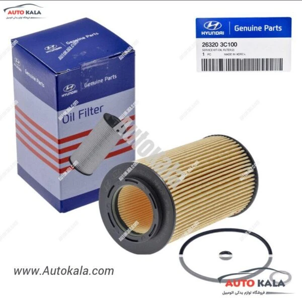 26320 3C100a 3 1,فیلتر روغن هیوندا ازرا قدیم,اپیروس,HYUNDAI/KIA FILTERاتوکالا Autokala