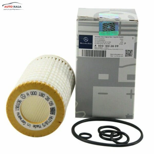 A0001802609a,فیلتر روغن بنز 6 سیلندر,الگانس سال 2008 نخ دار,BENZ FILTERاتوکالا Autokala