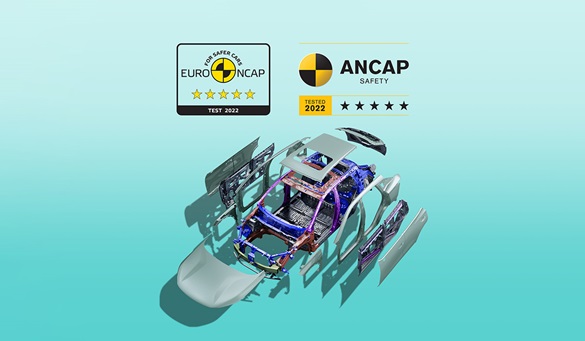 دستاوردی دیگر برای اف‌ ایکس برقی؛ گواهینامه پنج ستاره ایمنی از ENCAP و ANCAP اتوکالا Autokala