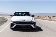 thumbnail 15866 2024 2025 hyundai elantra n 7th gen cn7 facelift front view driving.jpg,هیوندای النترا بیشترین میزان سرقت در آمریکا را به نام خود ثبت کرد,اتوکالا Autokala