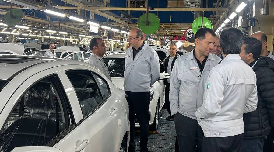 91741 jpg,بازدید مدیرعامل گروه خودروسازی سایپا از خطوط تولید ,اتوکالا Autokala