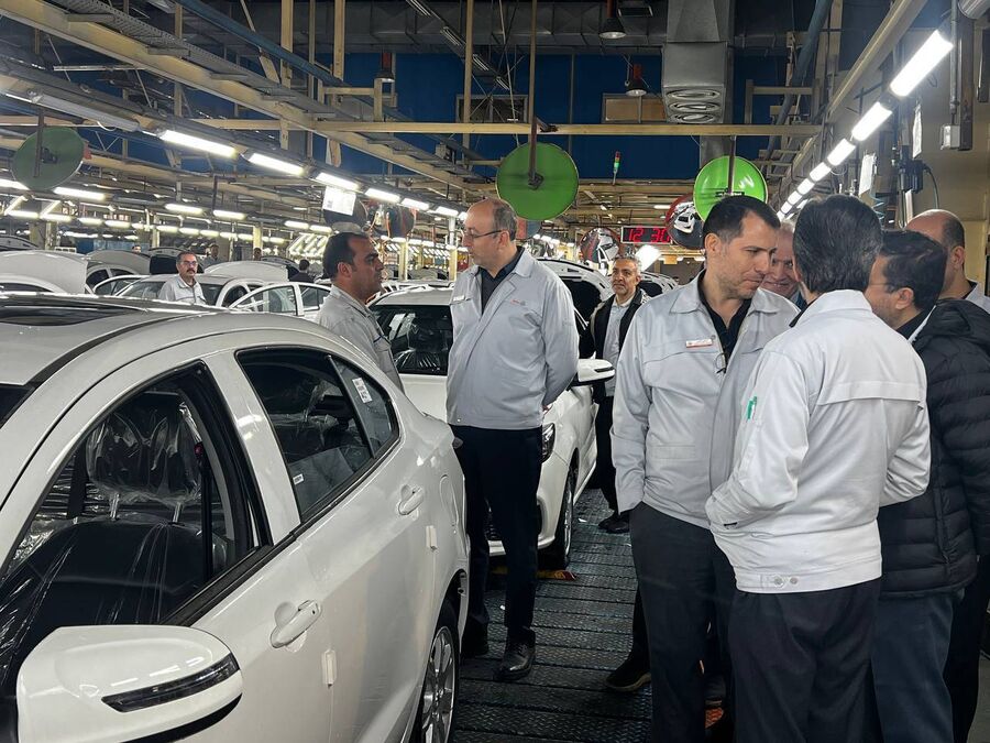 91741 jpg,بازدید مدیرعامل گروه خودروسازی سایپا از خطوط تولید ,اتوکالا Autokala