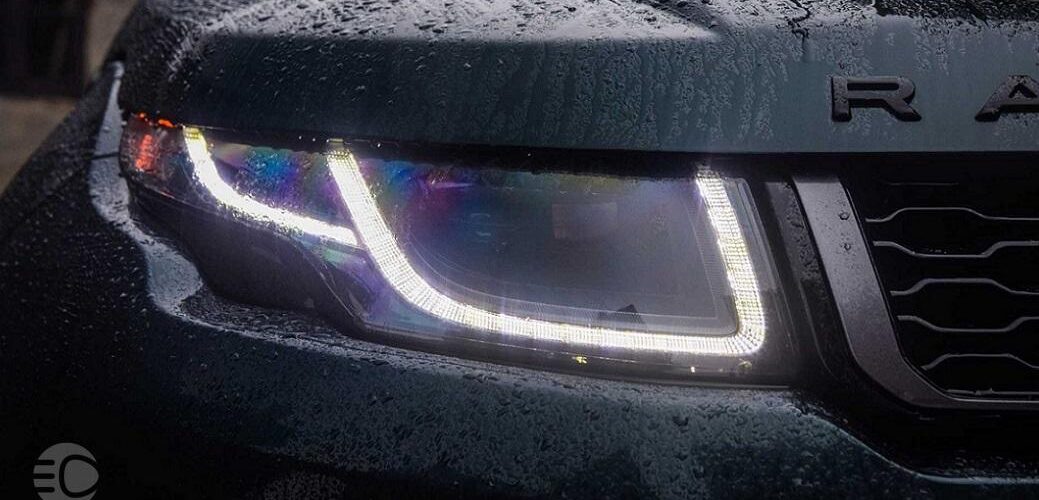 Range rover evoque led daytime running lights jpg,دیلایت چیست؟ تاثیر daylight در جلوگیری از حوادث رانندگی,اتوکالا Autokala