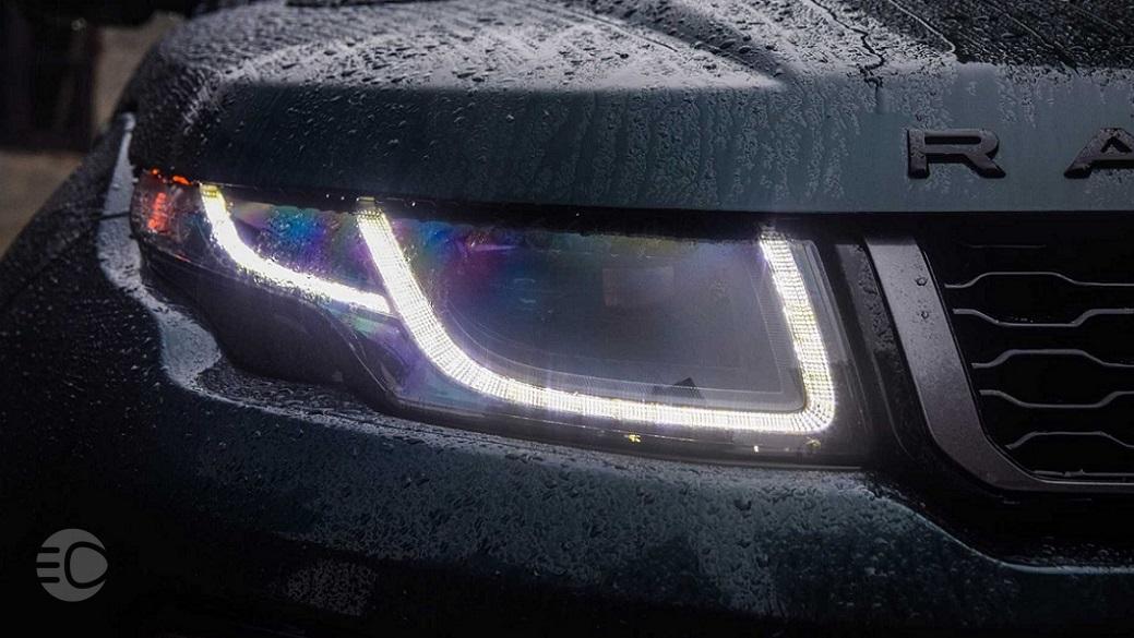 Range rover evoque led daytime running lights jpg,دیلایت چیست؟ تاثیر daylight در جلوگیری از حوادث رانندگی,اتوکالا Autokala